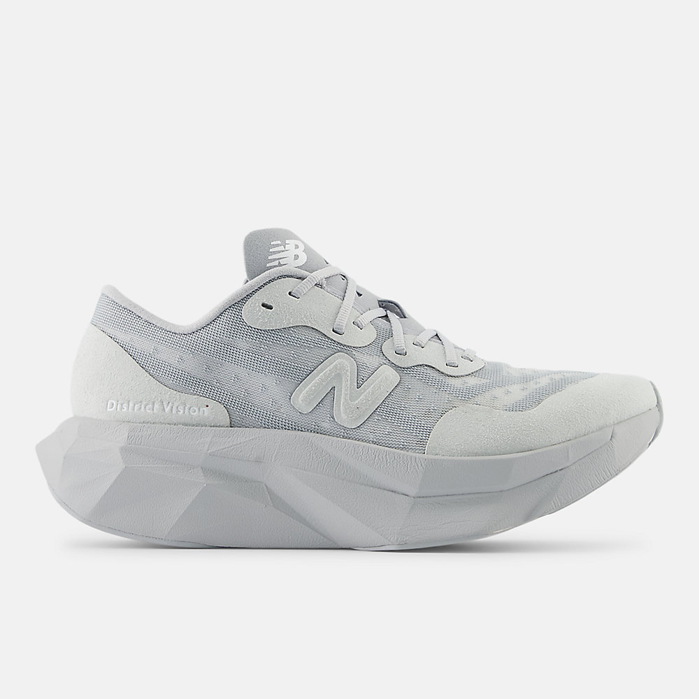 New Balance District Vision x FuelCell SuperComp Elite v4 Shoes Aluminum Grey with White